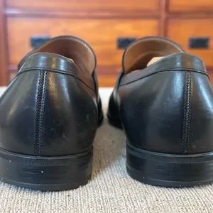 Gucci | Shoes | Gucci Gg Logo Black Leather Mens Dress  display picture 3